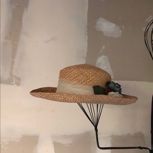 Vintage🍋 flower straw hat